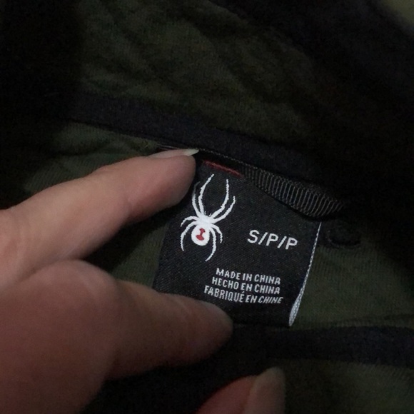 NWT Mens Spyder Quilted Pullover-Olive Green-Sz S - Picture 10 of 13